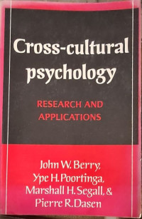 Image of Cross-Cultural Psychology; Research and Application