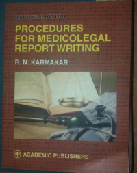 Image of Procedures for Medicolegal Report Writing